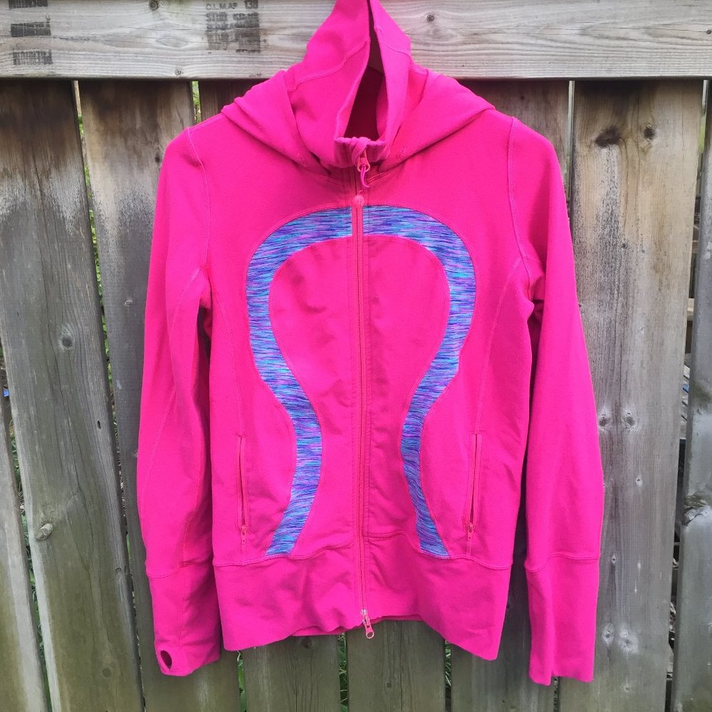 Lululemon In Stride Jacket pink & blue - size 6